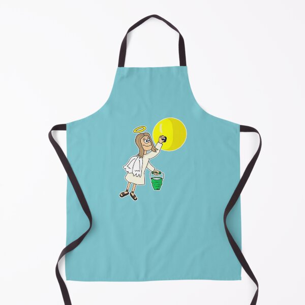 Item preview, Funny Angel Polishing Sun Sticker | Cosmic Housekeeping Meme designed and sold by MyxaART.