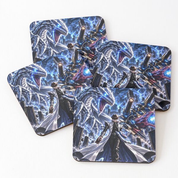 Item preview, Futuristic Card Duelist – Blue Dragon Mecha Warrior Epic Anime Battle Art designed and sold by Dyan4.