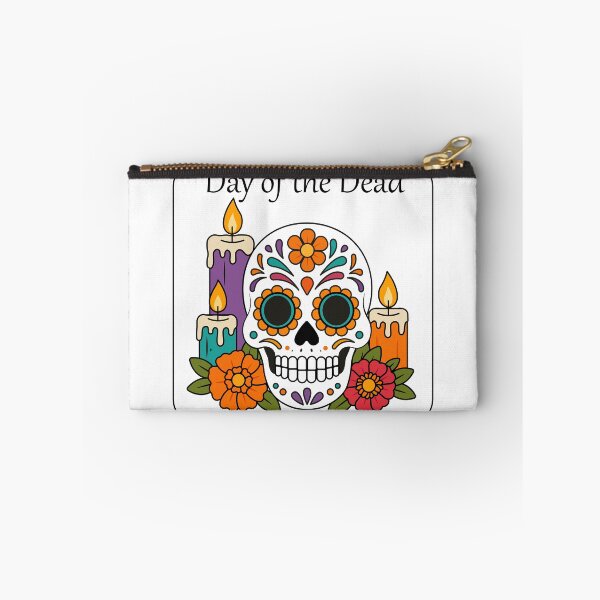 Item preview, Calavera mexicana del Día de los Muertos con flores y velas	 designed and sold by DoveArtDesigns.