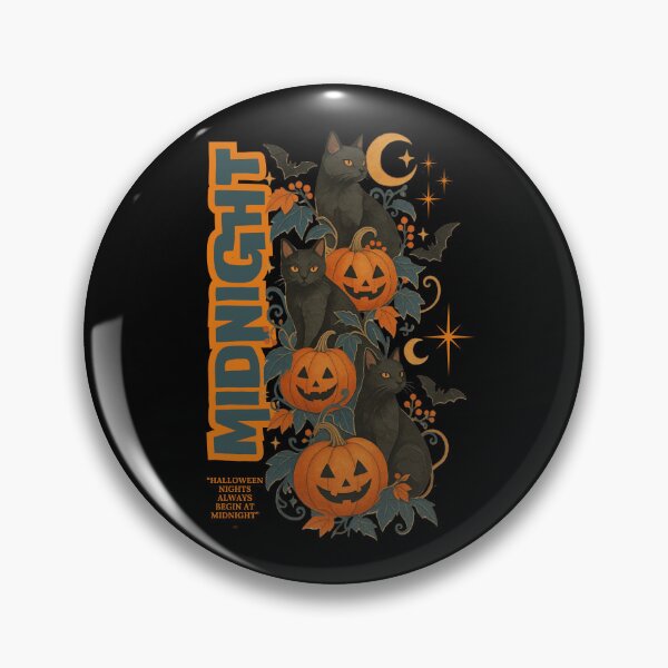 Item preview, HALLOWEEN - HALLOWEEN NIGHTS ALWAYS START AT MIDNIGHT - WITCHY CATS  designed and sold by justyna-s28.