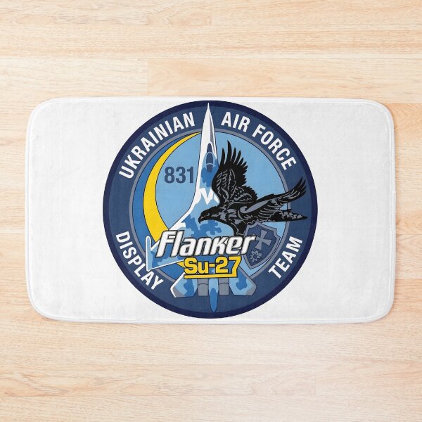 Item preview, Ukrainian Air Force 831st Brigade Su-27 Flanker Display Team Patch designed and sold by CharlieDesings.