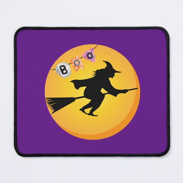 Item preview, Flying Witch Full Moon Boo Banner Halloween Graphic designed and sold by SolutionsArt.