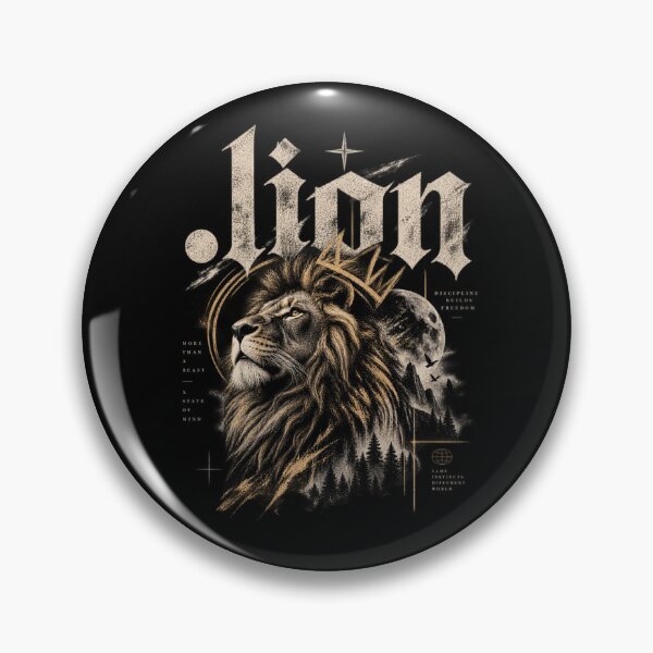 Item preview, Lion Discipline Builds Freedom – Powerful Motivational Streetwear Design. designed and sold by UNVYRE.
