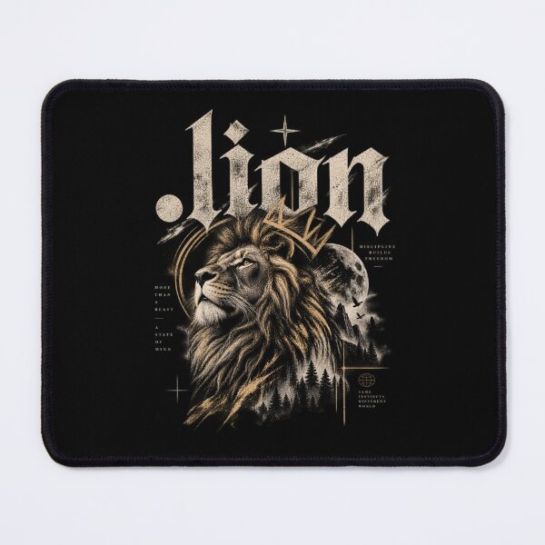 Item preview, Lion Discipline Builds Freedom – Powerful Motivational Streetwear Design. designed and sold by UNVYRE.