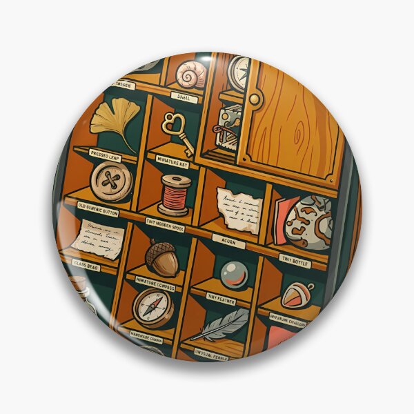 Item preview, Vintage Curiosities Collector Wooden Shadow Box designed and sold by Fun2Fentastic.
