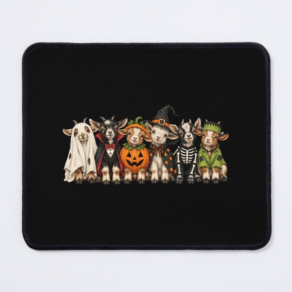 Item preview, halloween Cute Baby Goats in Costumes Spooky Party Art designed and sold by ROUX-ART.