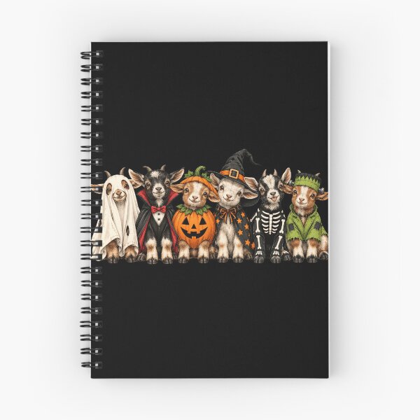 Item preview, halloween Cute Baby Goats in Costumes Spooky Party Art designed and sold by ROUX-ART.