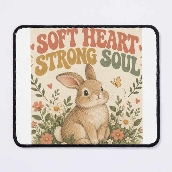 Item preview, Soft Heart Strong Soul Bunny designed and sold by Willow Sky.