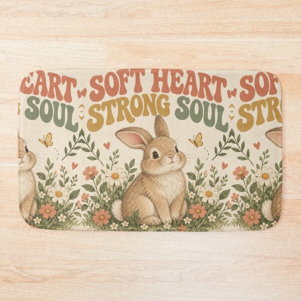 Item preview, Soft Heart Strong Soul Bunny designed and sold by Willow Sky.