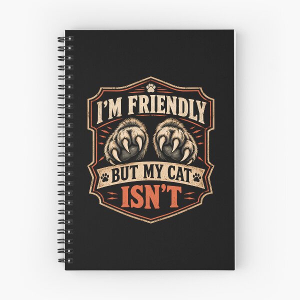 Item preview, I'm Friendly But My Cat Isn't  designed and sold by DemureArtsy.