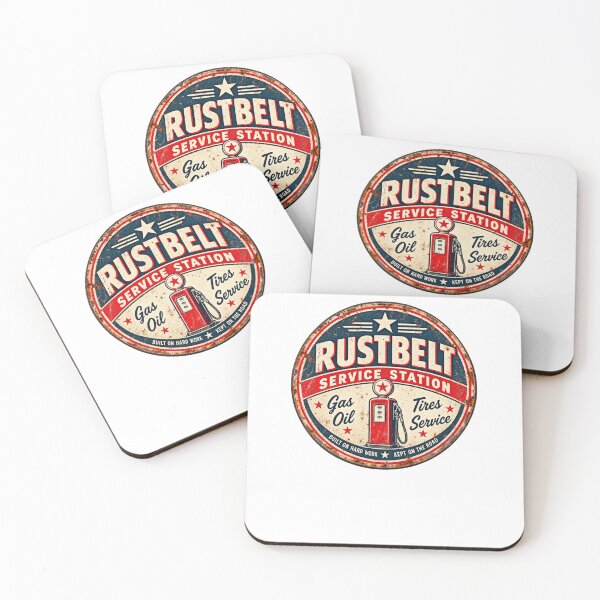 Item preview, Rustbelt Service Station | Vintage Gas Pump & Garage Sign designed and sold by Owl House Creative.