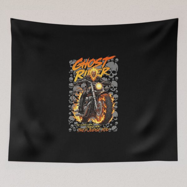 Item preview,  Flaming Skeleton Biker Ride  designed and sold by stephensmith18.