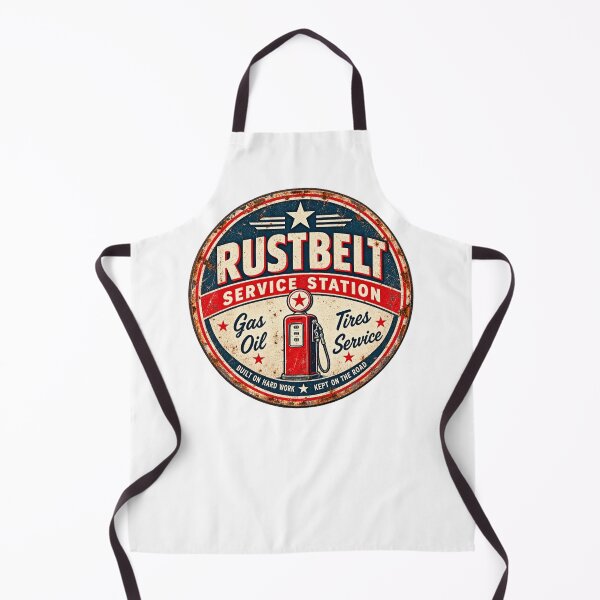 Item preview, Rustbelt Service Station | Vintage Gas Pump & Garage Sign designed and sold by Owl House Creative.