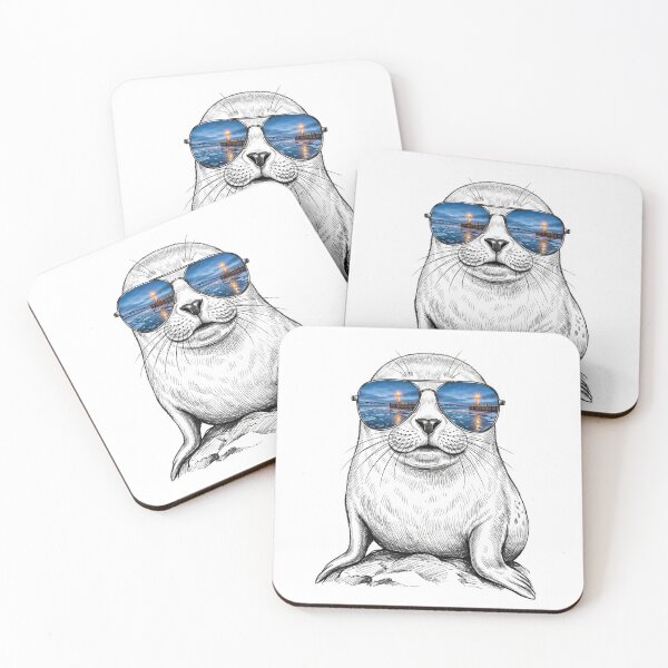 Item preview, Seal Coastal Lighthouse Sunglasses Reflection designed and sold by Bad-Decisions-Designs.