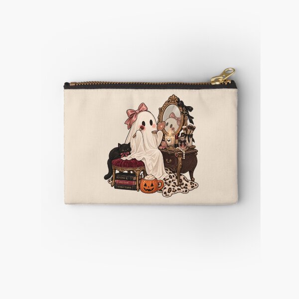 Item preview, Ghost Getting Ready – Cute Halloween Makeup & Spooky Self Care designed and sold by SnugbugStudios.