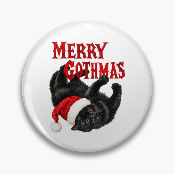 Item preview, Merry Gothmas Black Cat designed and sold by moonfullStudio.