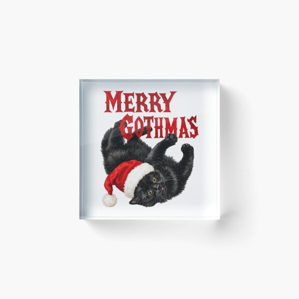Item preview, Merry Gothmas Black Cat designed and sold by moonfullStudio.