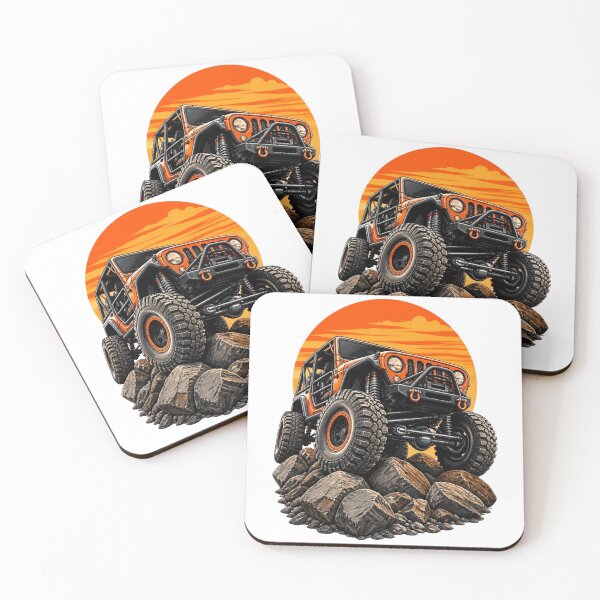 Item preview, Rock Crawler Vintage 4x4 Offroad Sunset Adventure designed and sold by Retro Surf & Roam.