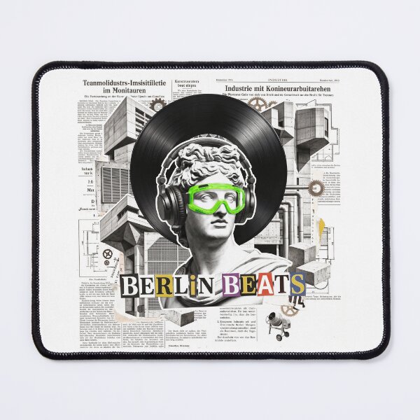 Item preview, Berlin Soul Vintage Dada Collage Print - Retro Statue Underground Culture Art designed and sold by OzzFrequency.