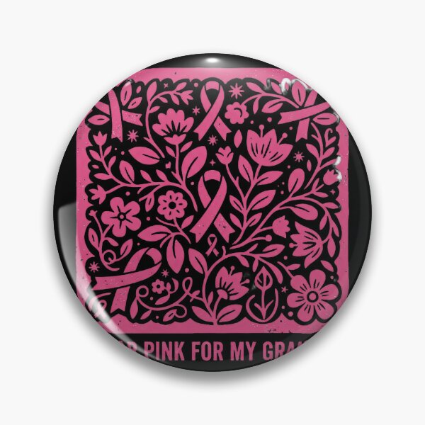 Item preview, Breast Cancer Awareness Grandma Pink Ribbon Floral designed and sold by marry treasures.