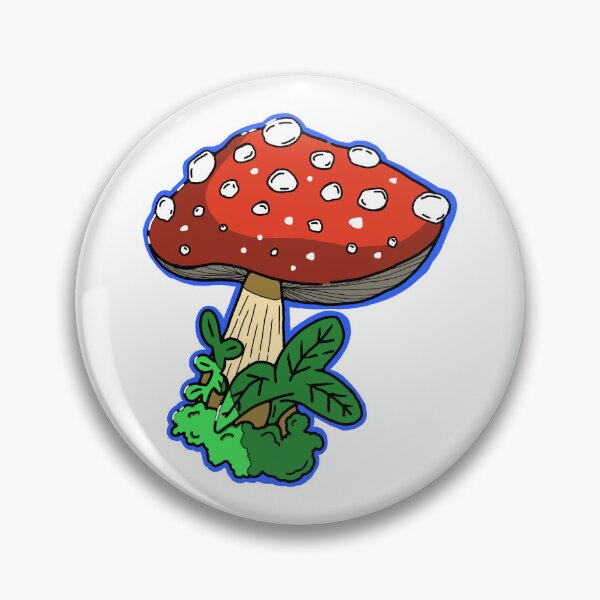Item preview, Classic Red Mushroom with Foliage Illustration designed and sold by PiXi-Pi.