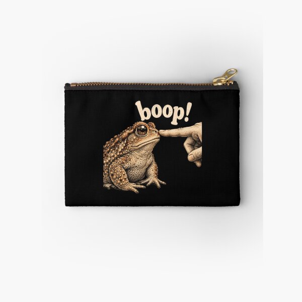 Item preview, toad pop art illustration with playful boop gesture designed and sold by ROUX-ART.