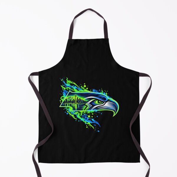 Item preview, Neon Seahawks Head - Seattle Skyline Graphic Sports designed and sold by moonfullStudio.