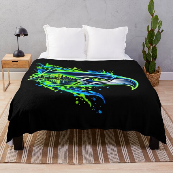 Item preview, Neon Seahawks Head - Seattle Skyline Graphic Sports designed and sold by moonfullStudio.