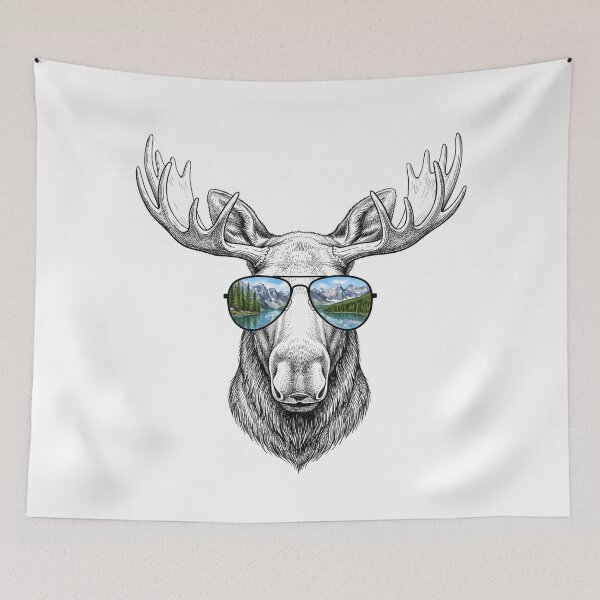 Item preview, Moose Alpine Lake Shades Reflection designed and sold by Bad-Decisions-Designs.