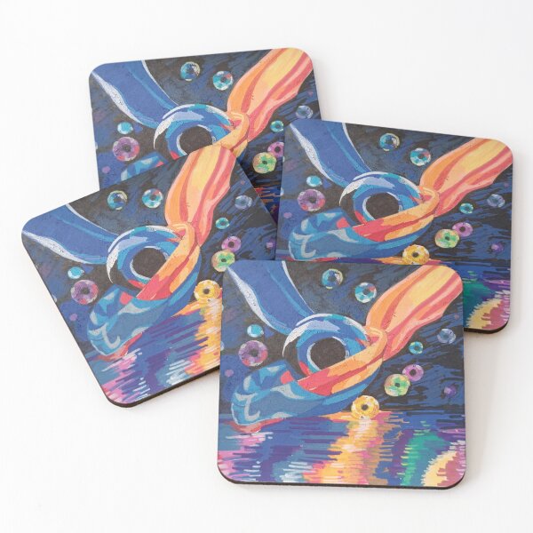 Item preview, Colorful Abstract Watercolor Wings Over Reflective Water – Vibrant Fantasy Art. designed and sold by fbtrisha.
