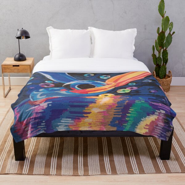 Item preview, Colorful Abstract Watercolor Wings Over Reflective Water – Vibrant Fantasy Art. designed and sold by fbtrisha.