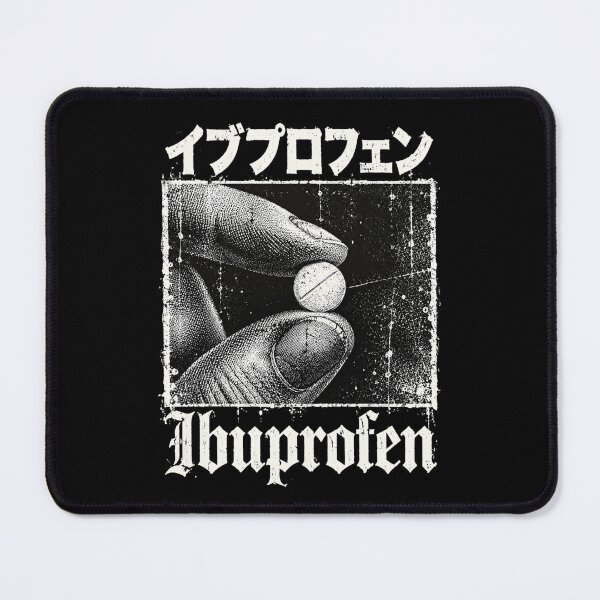 Item preview, ibuprofen retro distressed pill holder graphic designed and sold by ROUX-ART.