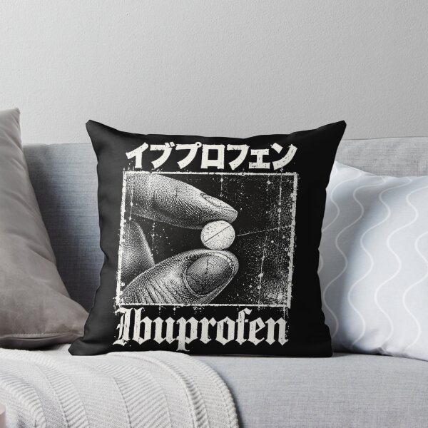 Item preview, ibuprofen retro distressed pill holder graphic designed and sold by ROUX-ART.