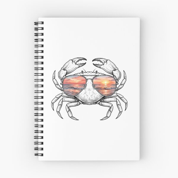 Item preview, Crab Ocean Sunset Sunglasses Reflection designed and sold by Bad-Decisions-Designs.