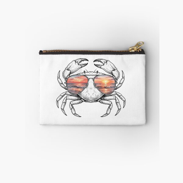 Item preview, Crab Ocean Sunset Sunglasses Reflection designed and sold by Bad-Decisions-Designs.