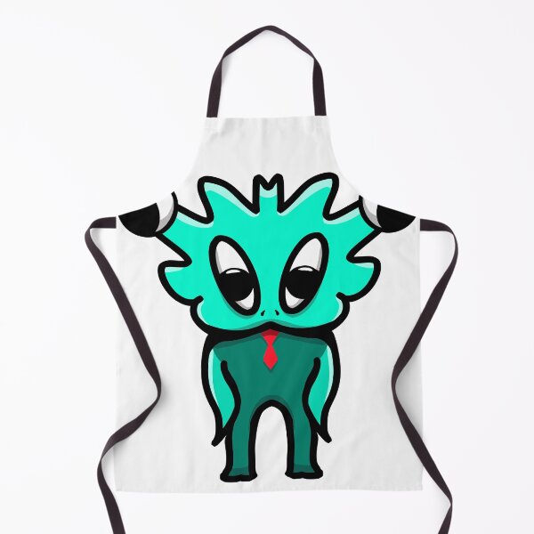 Item preview, Cute Teal Alien Monster with Tie – Kawaii Sticker Art designed and sold by davidmalec.