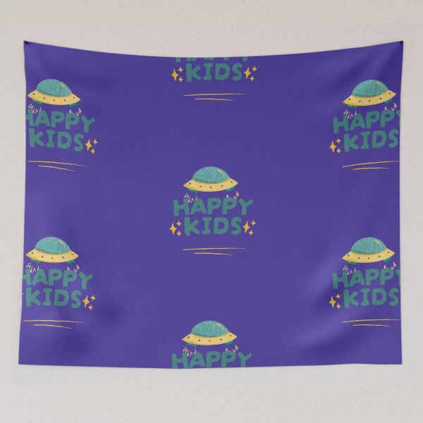 Item preview, Cute UFO Space Happy Kids Art designed and sold by Supertango.