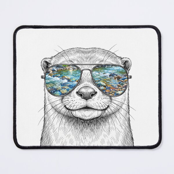 Item preview, Otter River Stream Shades Reflection designed and sold by Bad-Decisions-Designs.