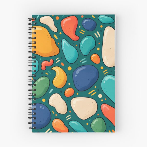 Item preview, Vibrant Organic Pebbles – Colorful Abstract Pattern designed and sold by P&B Digital Art.