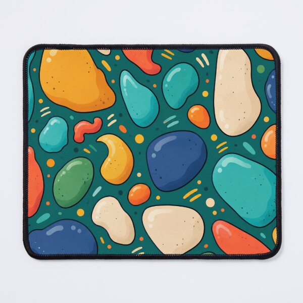 Item preview, Vibrant Organic Pebbles – Colorful Abstract Pattern designed and sold by P&B Digital Art.