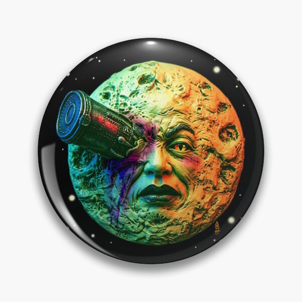 Item preview, A Trip to the Moon 1902 Tribute cool colors designed and sold by AbbottDesigns.