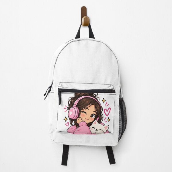 Item preview, Cute Kawaii Girl Cat Sticker designed and sold by ammi.