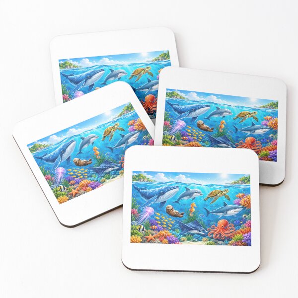 Item preview, Tropical Ocean Underwater Paradise designed and sold by LearnFunStore.