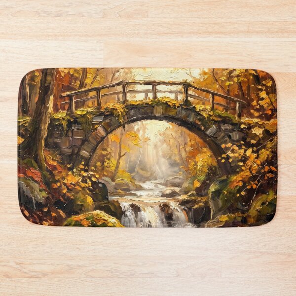 Item preview, Autumn Footbridge designed and sold by RedPeaStudio.