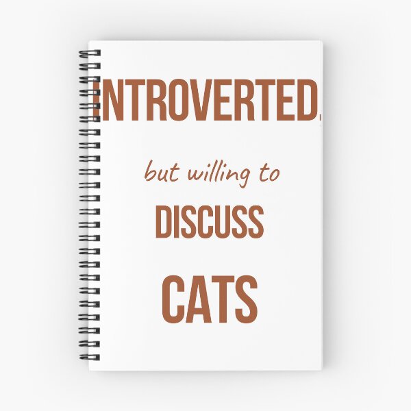 Item preview, INTROVERTED, but willing to DISCUSS CATS designed and sold by itsnoviashop.