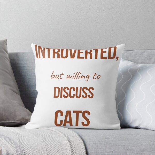 Item preview, INTROVERTED, but willing to DISCUSS CATS designed and sold by itsnoviashop.