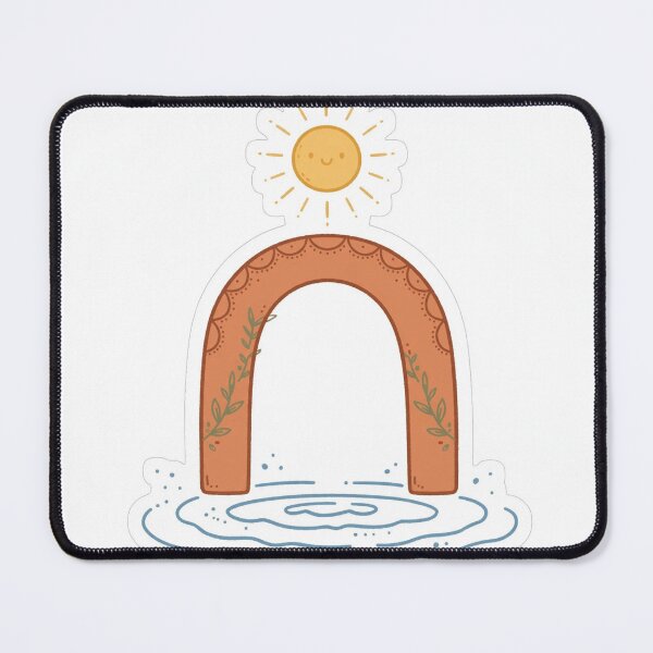 Item preview, Mediterranean Arch Sun Water Ripple — Boho Sun Gate designed and sold by Mahesh  Tolani.