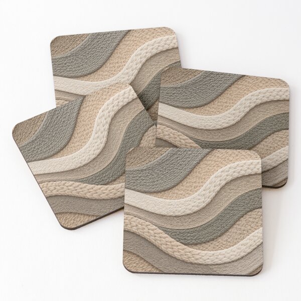 Item preview, Layered Braided Rope Texture - Abstract Woven Pattern in Neutral Tones designed and sold by Agnisherl.