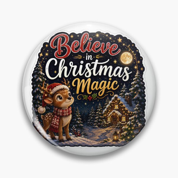 Item preview, Believe in Christmas Magic – Cute Reindeer Winter Christmas Design designed and sold by SVALANART.