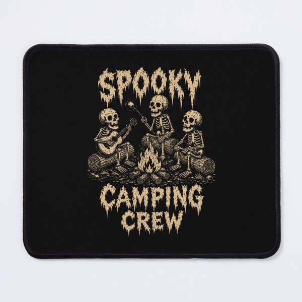 Item preview, Spooky Camping Crew Skeleton Campfire designed and sold by NoeValdric.